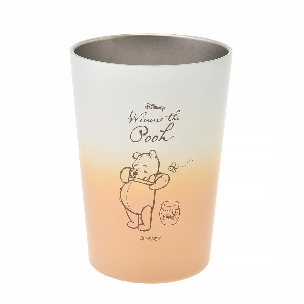 Disney｜噗噗小熊维尼/winnie the pooh变色2用不锈钢保温杯/可直接喝/也可把一次性塑料杯放里面保温保冷｜約460ml