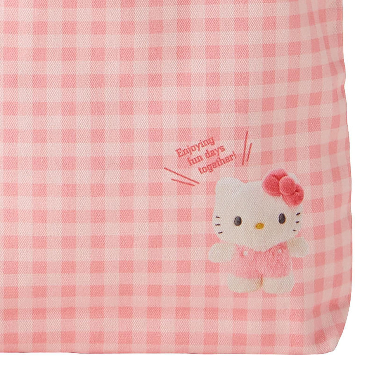 Sanrio｜ Tote Bag - Pitatto Friends Photo多巴胺格纹系列可爱角色帆布包｜约29×5×32cm