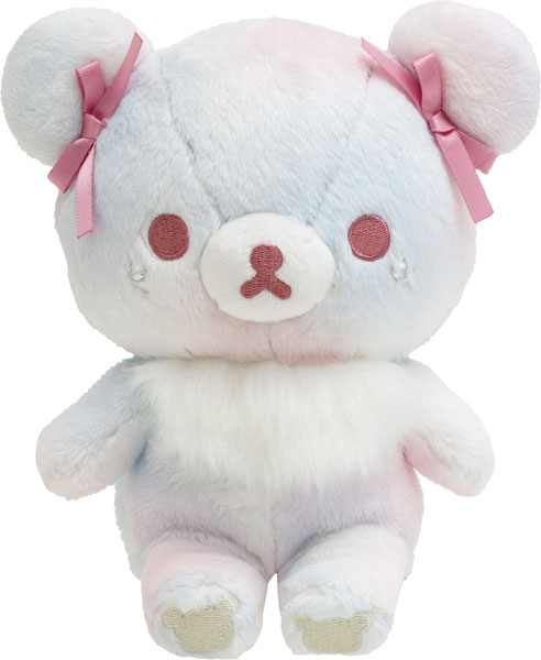 Rilakkuma轻松熊｜Plush Doll Gradient Color Sky Cotton Candy San-X天空白云棉花糖系列渐变色毛绒玩偶｜約 210 x 160 x 120mm