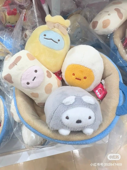 Sumikko gurashi角落生物｜Waku Waku Tapioca Convenience Store - Oden Plush Toy Set San-X哇哇哇木薯便利店关东煮毛绒玩偶套组/手玉｜约80×160×155mm