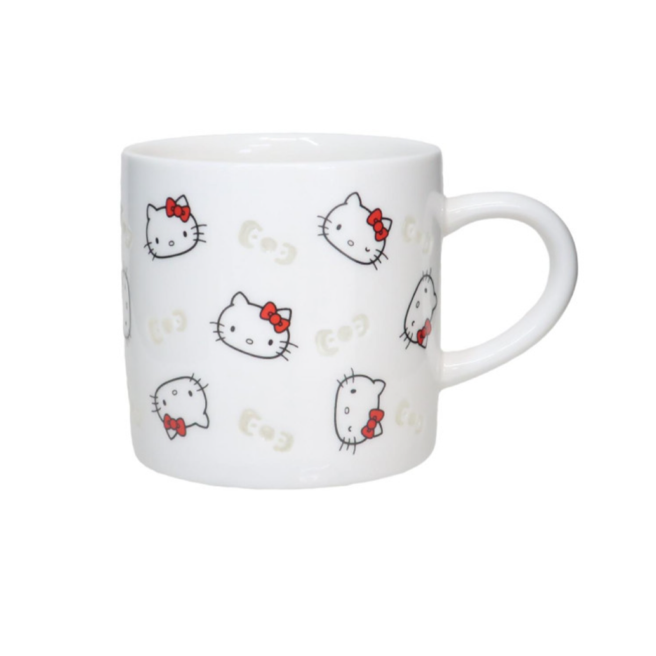 Sanrio三丽鸥｜Porcelain Mug - Hello Kitty / Hotarude Light Shine蝴蝶结透光马克杯｜约φ80 x H95 mm