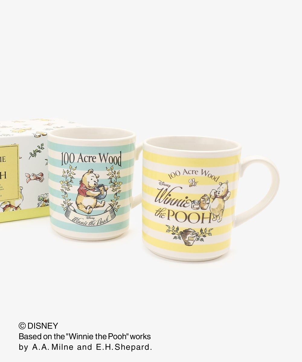 Disney｜winnie the pooh 日本制噗噗精美礼盒装对杯/马克杯｜315ml*2