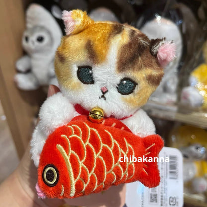 Mofusand｜Monitor Plush Toy - Cat 鲨鱼猫鲷鱼猫毛绒玩偶摆件｜約H120×W75×D110mm