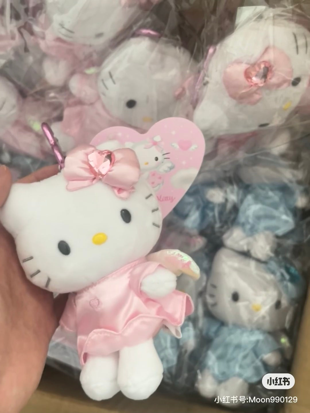 Hello kitty凯蒂猫｜爱心扣爱神小天使挂件/包挂