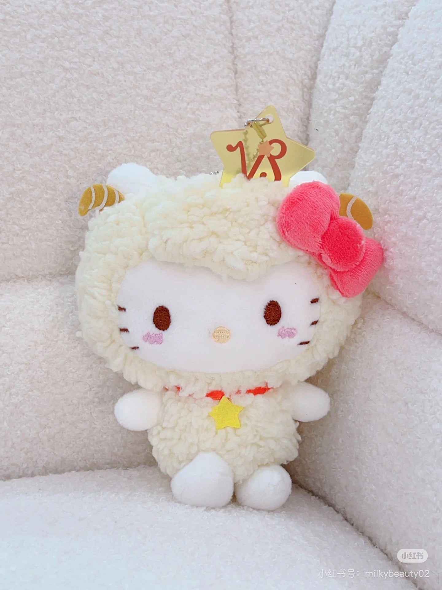 Sanrio三丽鸥｜Avail联名Hello Kitty凯蒂猫50周年限定12星座毛绒玩偶挂件/包挂