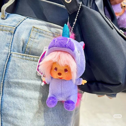 Monchhichi｜Shinako475 x Monchhichi SS Big Face Keychain（ Unicorn）｜H14.5 x W7 x D10cm approx.