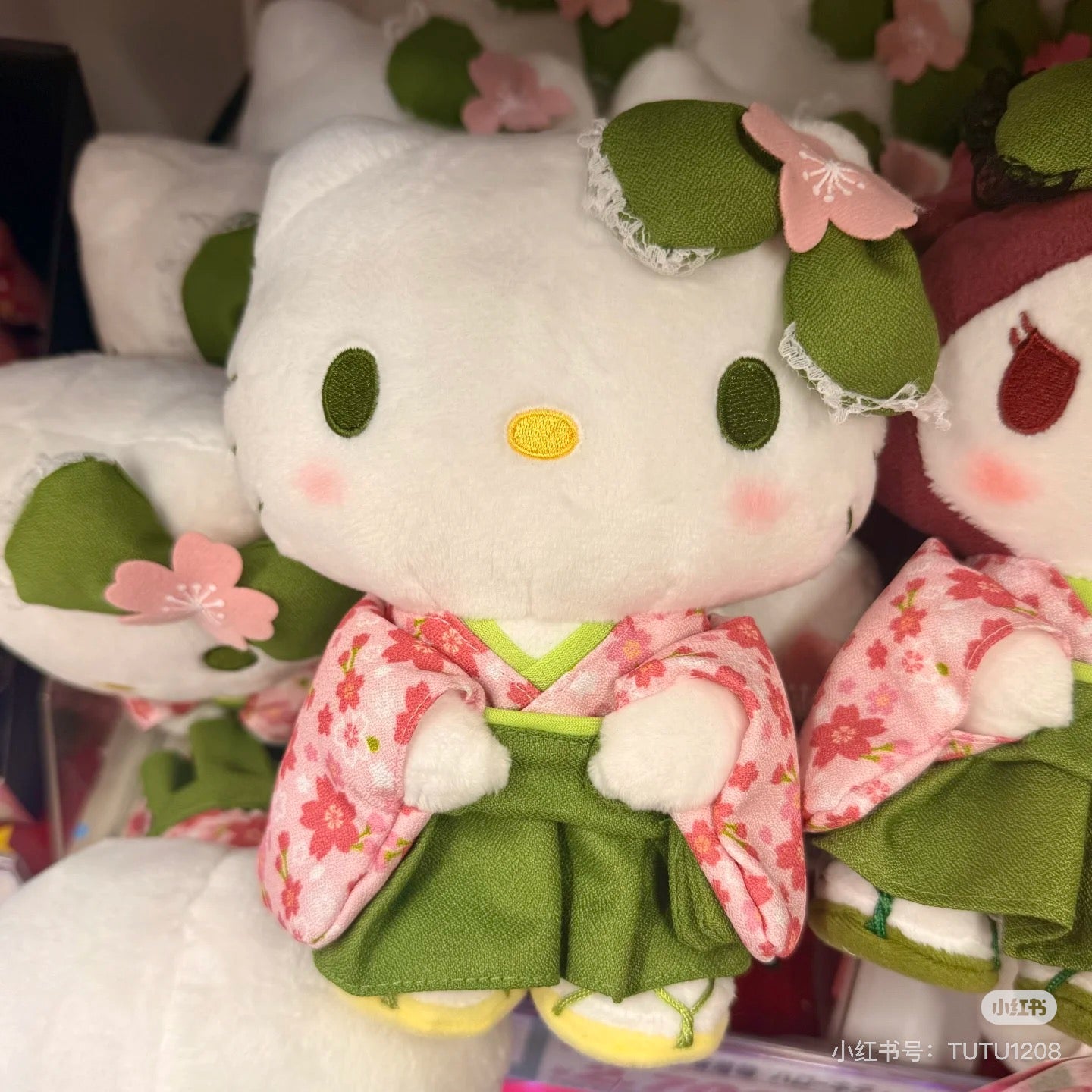 Sanrio三丽鸥｜Plush Toy / Matcha Sakura Kimono抹茶和服系列毛绒玩偶/公仔｜约150×200×95mm