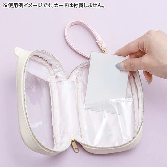 Rilakkuma轻松熊｜Plush Carrier Pouch Sky Cotton Candy San-X熊头透明痛包/包挂｜约H160×W95×D50mm