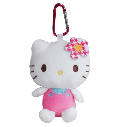 Sanrio｜Plush Eco Bag Hello Kitty Sanrio Kaohana卡通千鸟格复古毛绒玩偶挂件环保袋/包挂｜约9cm×12cm×6cm