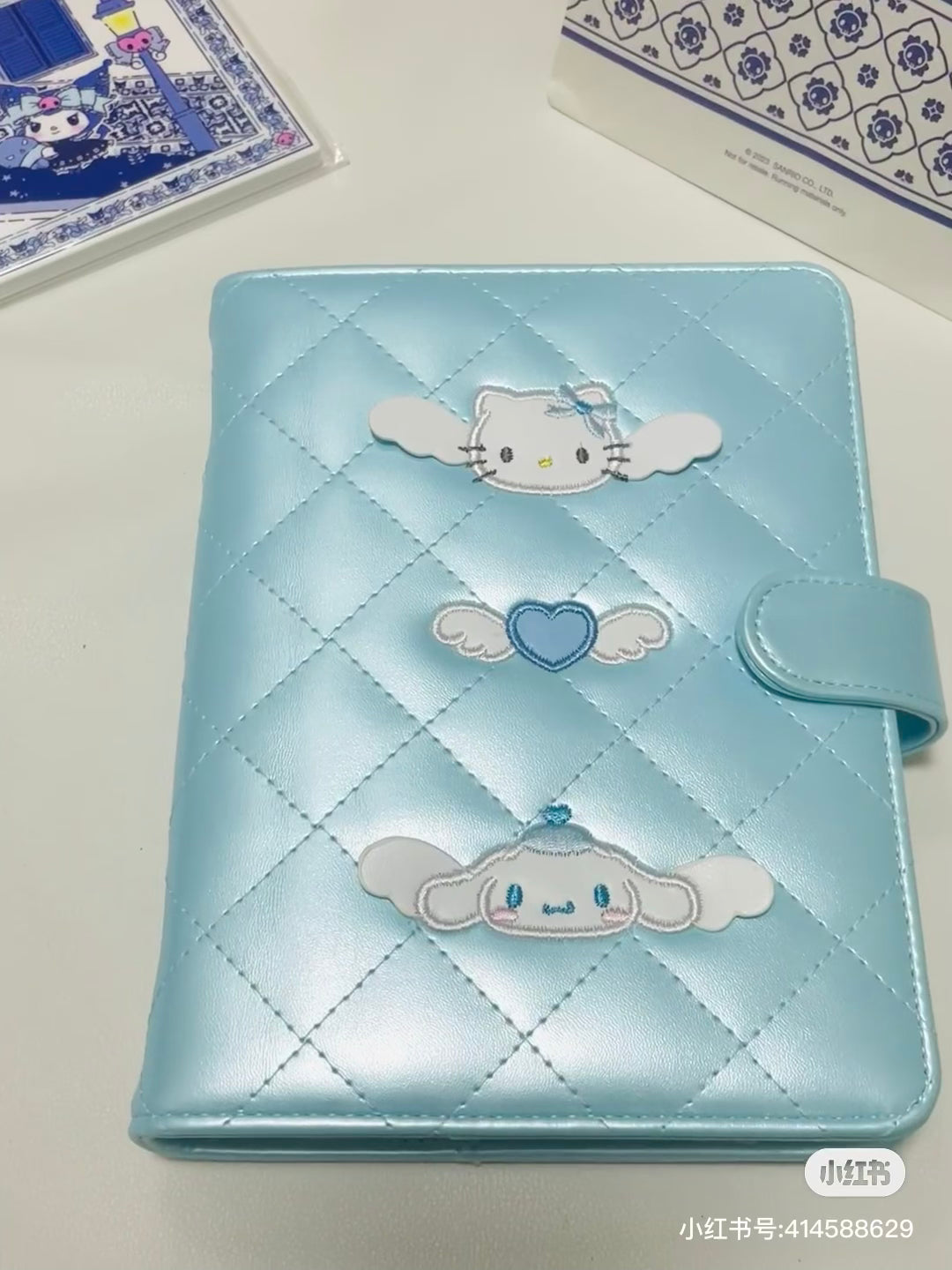 Sanrio三丽鸥｜Sanrio Original Binder - Dreaming Angel 2nd水色天使爱神系列双面图案相册本｜约14×2×18.5cm