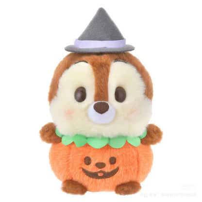 Disney迪士尼｜Fluffy Plush Keychain / Halloween Skeleton万圣节豆豆眼奇奇蒂蒂