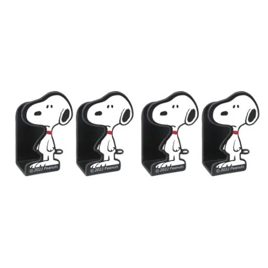 Snoopy｜车用立体小物挂钩/收纳4枚组｜约3.1 x 1.9 x 1.2 cm