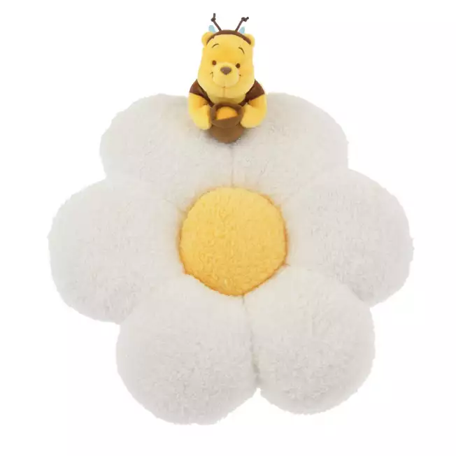 Disney｜2024 HONEY DAY Winnie the Pooh Cushion蜜蜂维尼花花抱枕/坐垫｜約縦37×横36×厚み16(cm)