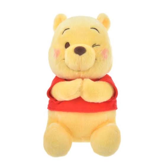 Disney｜pooh‘s day 小熊维尼wink公仔/玩偶/手部有磁吸/可变换位置/和其他磁吸公仔互动｜高さ約23.5×幅15×奥行き15(cm)