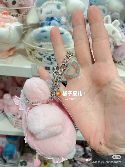 Sanrio三丽鸥｜Sanrio Mascot Holder / Twin Idol Initial Charm with Rhinestone偶像系列字母包挂/挂件｜约10×6×18cm