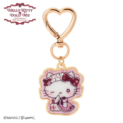 Sanrio｜50周年Hello Kitty✖️Dolly Mix 钥匙扣/挂件|约W3.5×D0.2×H4.5cm