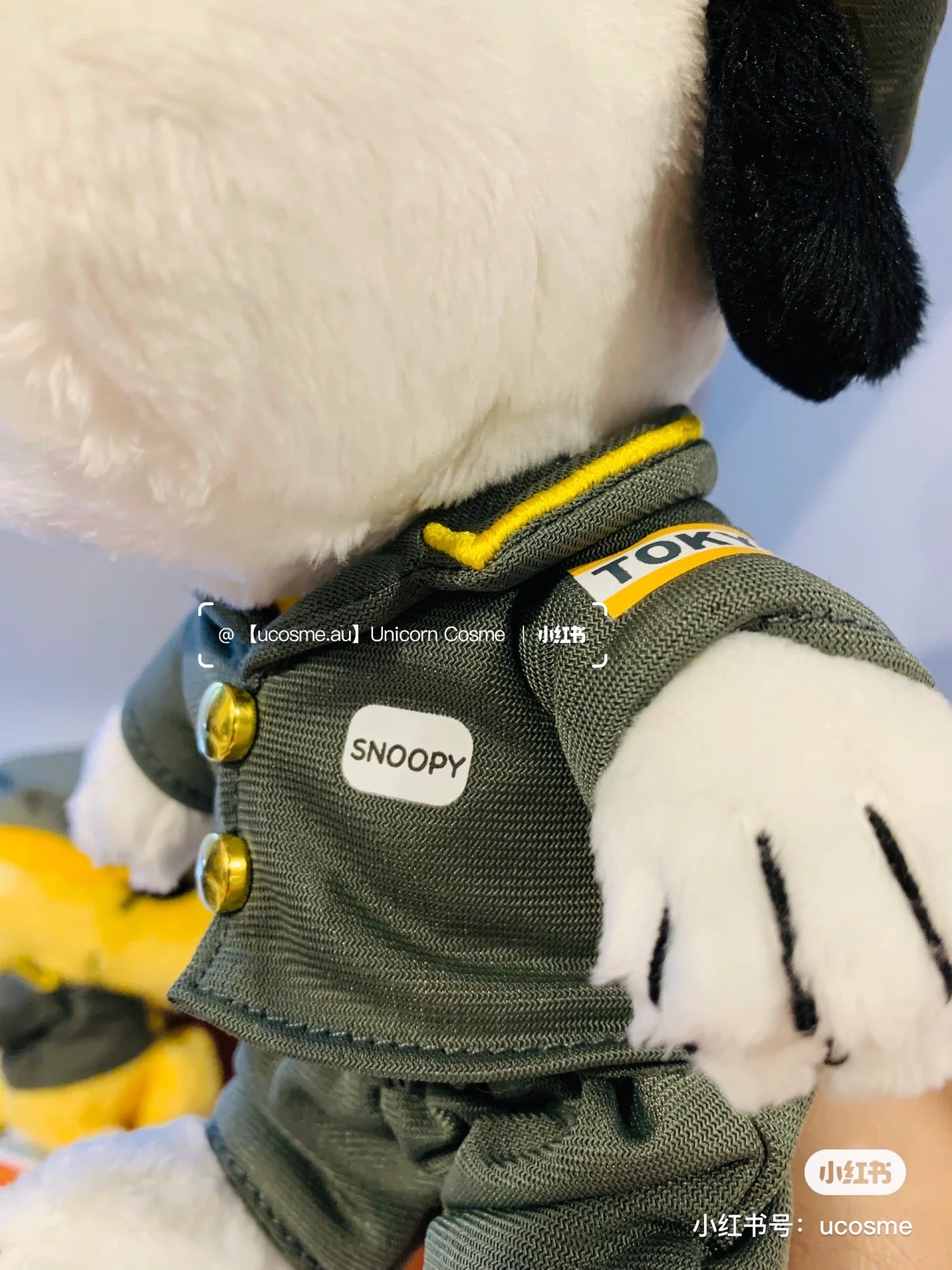 Snoopy｜东京车站限定公仔/玩偶/衣服可以脱下/铭牌上还有名字