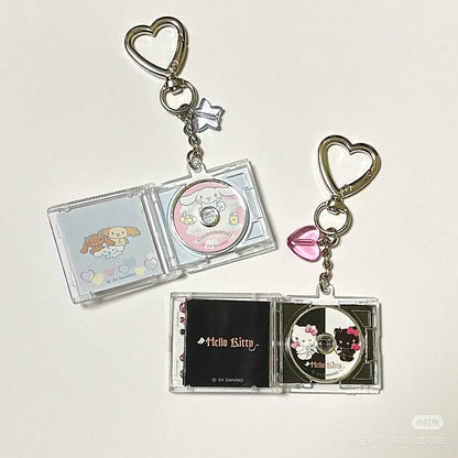 Sanrio｜Secret CD Style Keychain - Our Heisei Pop Blind Box 平成复古钻石CD钥匙扣盲盒/全6种｜1枚入