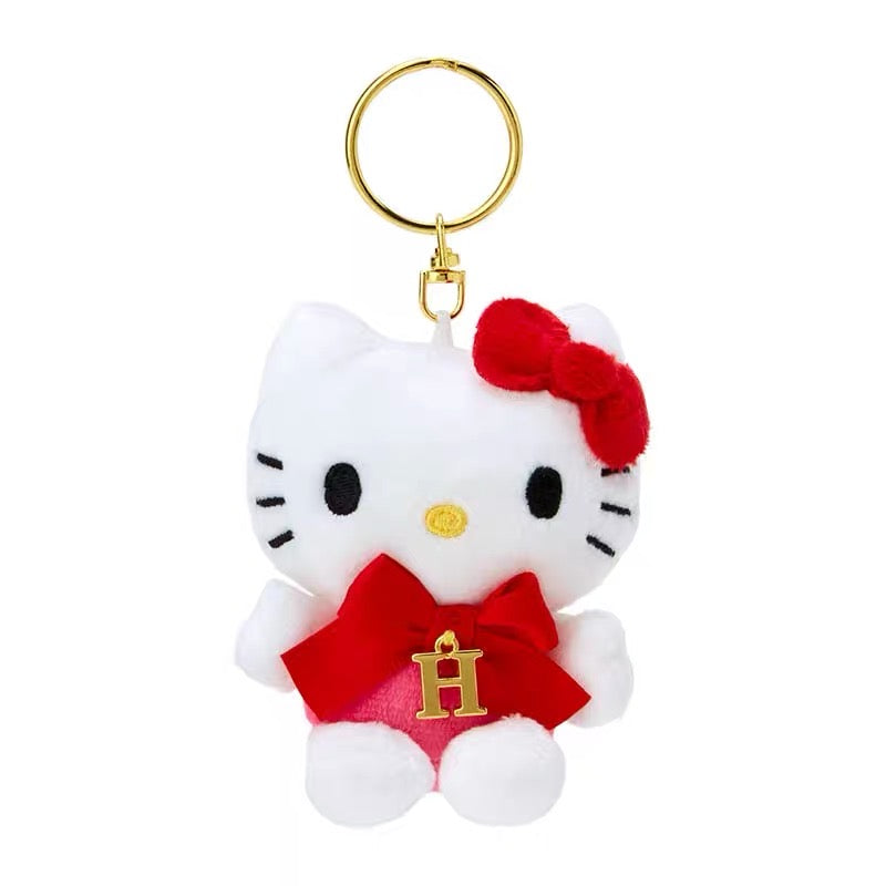 Sanrio｜Hello Kitty红色蝴蝶结字母自选挂件/玩偶｜约 6.5×5×9.5cm