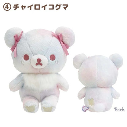 Rilakkuma轻松熊｜Plush Doll Gradient Color Sky Cotton Candy San-X天空白云棉花糖系列渐变色毛绒玩偶｜約 210 x 160 x 120mm