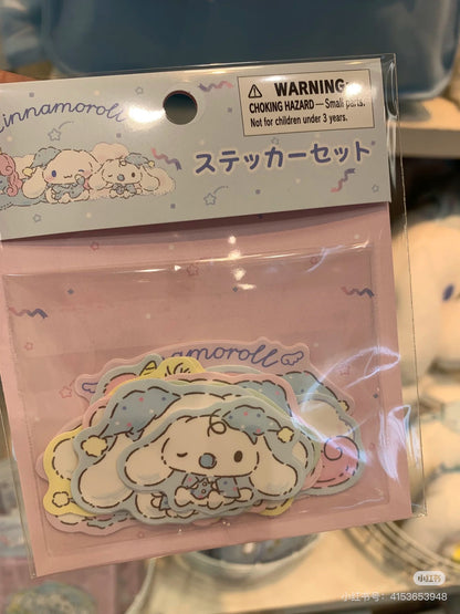 Sanrio三丽鸥｜Cinnamoroll Sticker Set / Sleepy Time玉桂狗甜梦系列困困大耳狗可爱造型贴纸套装｜约20张