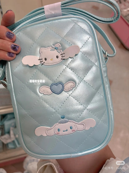 Sanrio三丽鸥｜Sanrio Original Mini Shoulder Bag - Dreaming Angel 2nd Angel水色天使爱神系列双面图案挎包｜约13×4×20cm