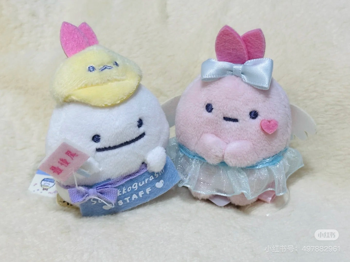 Sumikko gurashi角落生物｜Angel Ebiten Idol - Tenori Plush Toy天使偶像系列角色沙包/玩偶｜约H55 x W 45 x D 40 mm