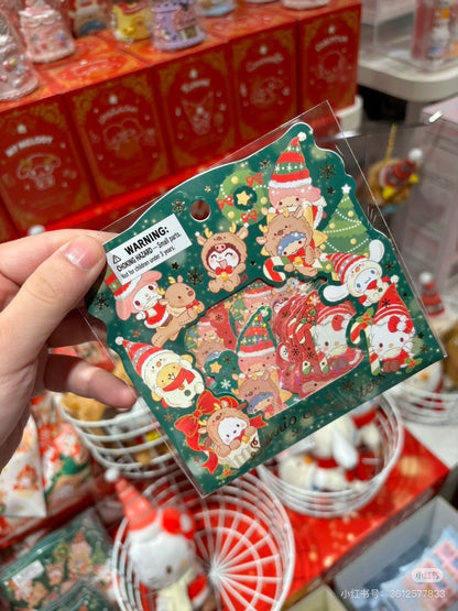 Sanrio三丽鸥｜Sticker Set - Christmas 2024圣诞限定偏光闪闪贴纸套装｜23枚入