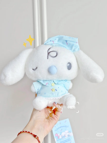 Sanrio三丽鸥｜Original Plush Toy - Cinnamoroll Milk/Sleepy Time / Sleepy Time玉桂狗甜梦系列困困大耳狗睡衣睡帽毛绒公仔/玩偶｜约24×10×18cm