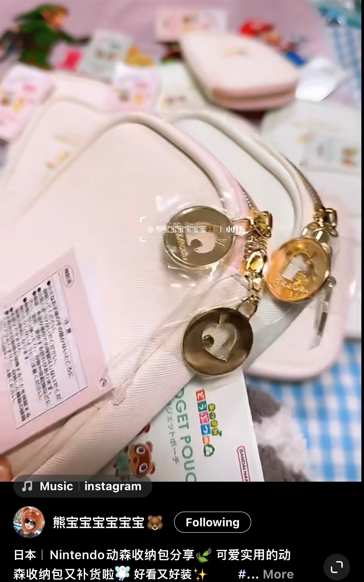 Animal Crossing动森｜角色多功能收纳包/护照包/手帐包/烧饼包/gadget pouch｜约H165×W110×D25mm