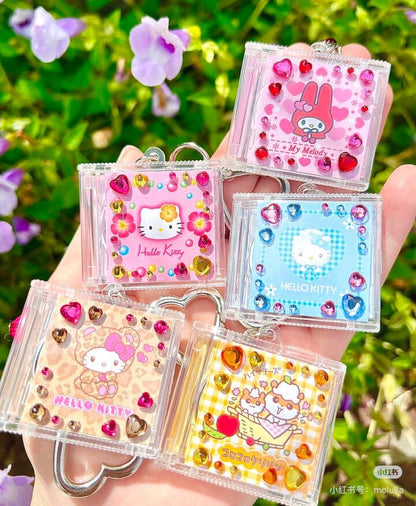 Sanrio｜Secret CD Style Keychain - Our Heisei Pop Blind Box 平成复古钻石CD钥匙扣盲盒/全6种｜1枚入