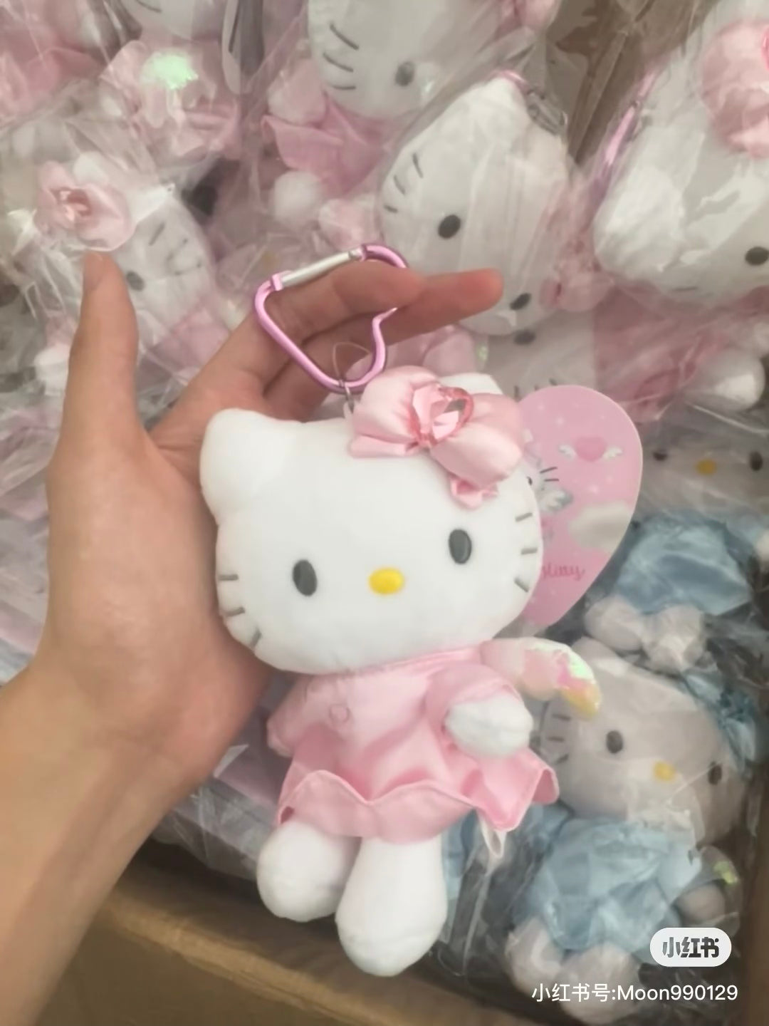 Hello kitty凯蒂猫｜爱心扣爱神小天使挂件/包挂