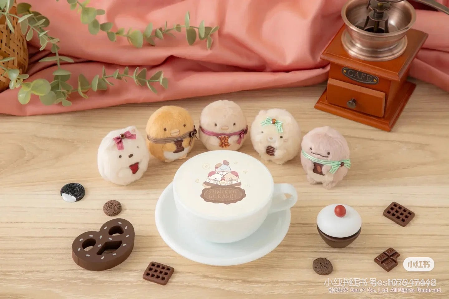 Sumikko gurashi｜Bean Master mini Tenori Plush Doll Chocolate Fair San-X Japan｜60×55×50mm approx.