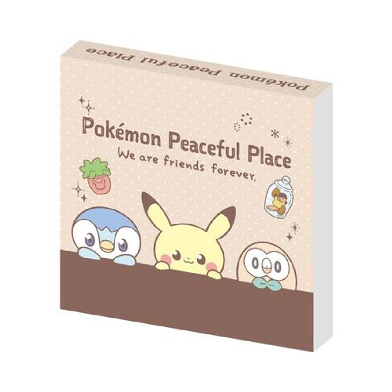 Pikachu皮卡丘｜Pokemon Peaceful Place系列小便签｜约80x80mm