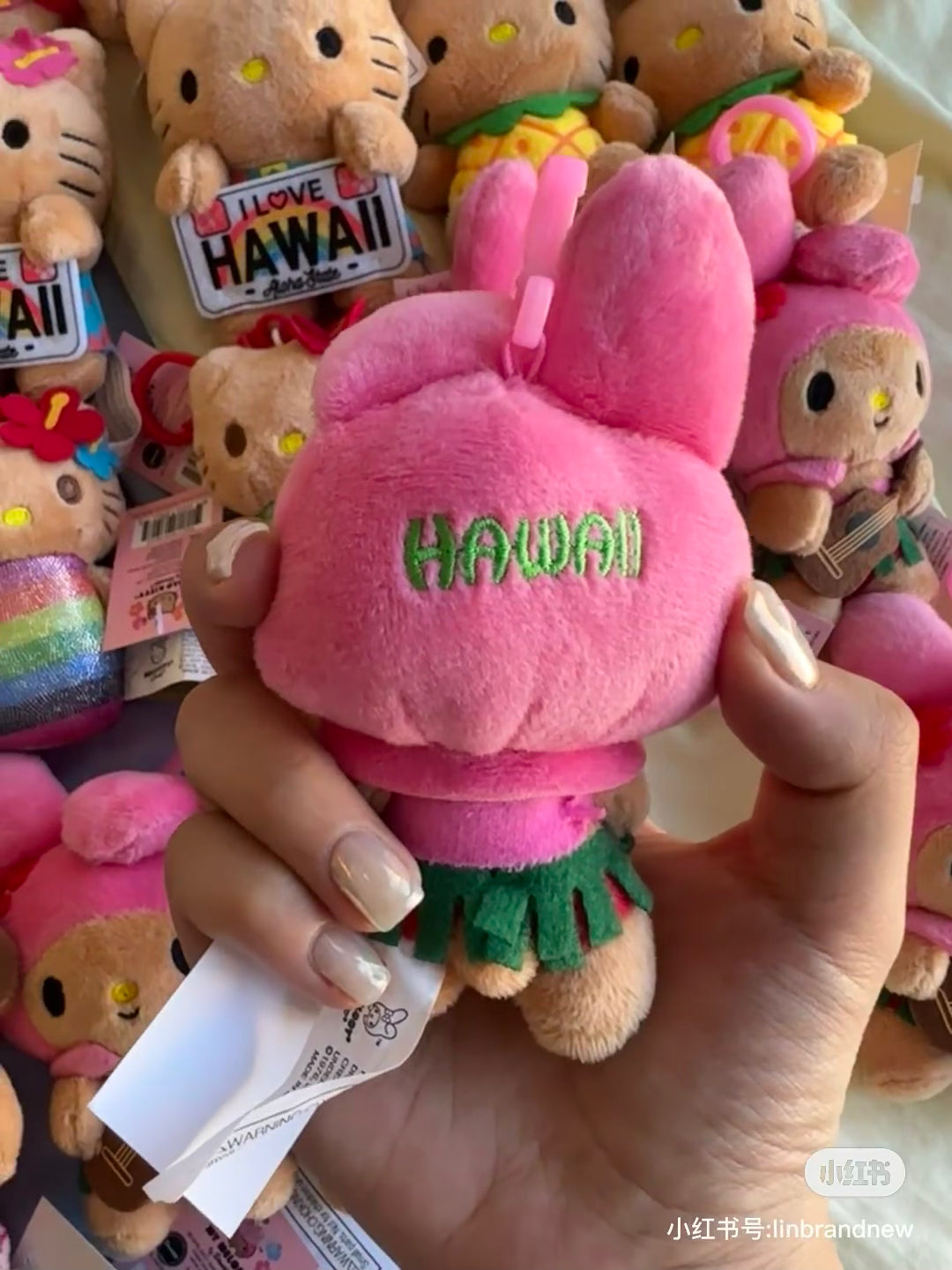 Sanrio三丽鸥｜HAWAII夏威夷限定黑皮角色挂件