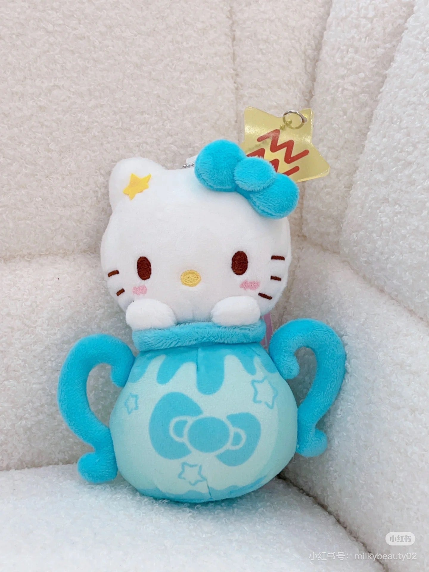 Sanrio三丽鸥｜Avail联名Hello Kitty凯蒂猫50周年限定12星座毛绒玩偶挂件/包挂