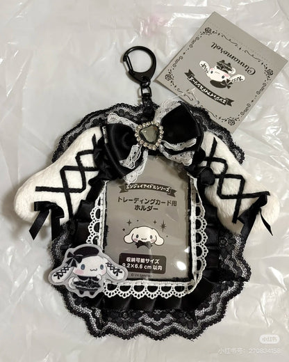 Sanrio三丽鸥｜Trading Card Holder / Enjoy Idol Gothic Night Party享受偶像哥特之夜派对黑色偶像应援钥匙扣卡包/照片挂｜约13×2×15cm