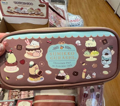 Sumikko gurashi｜Chocolate Fair at Sumikko Cafe - Front Pocket Pen Pouch San-X｜95 × 200 × 55 mm approx.