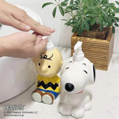 Snoopy｜史努比&amp;查理布朗陶瓷洗手液分装瓶｜史努比500ml/查理布朗430ml