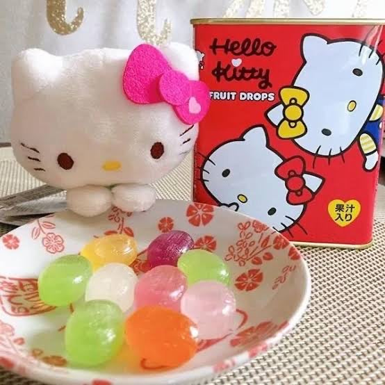 Hello kitty凯蒂猫｜铁罐水果糖/高颜值收纳罐｜23粒【24.12】