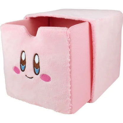 Kirby｜粉 ｜毛茸茸桌面收纳盒/储物盒｜13.5cm×13.5cm×13.5cm