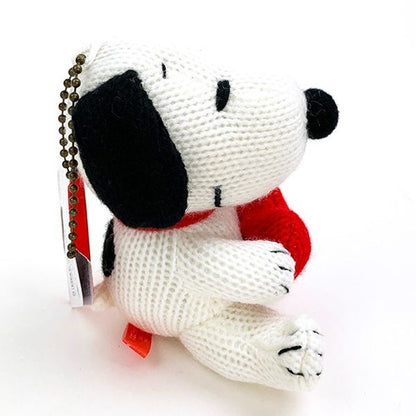 Snoopy｜抱红爱心限定针织公仔挂件｜约9cm×7cm×9cm