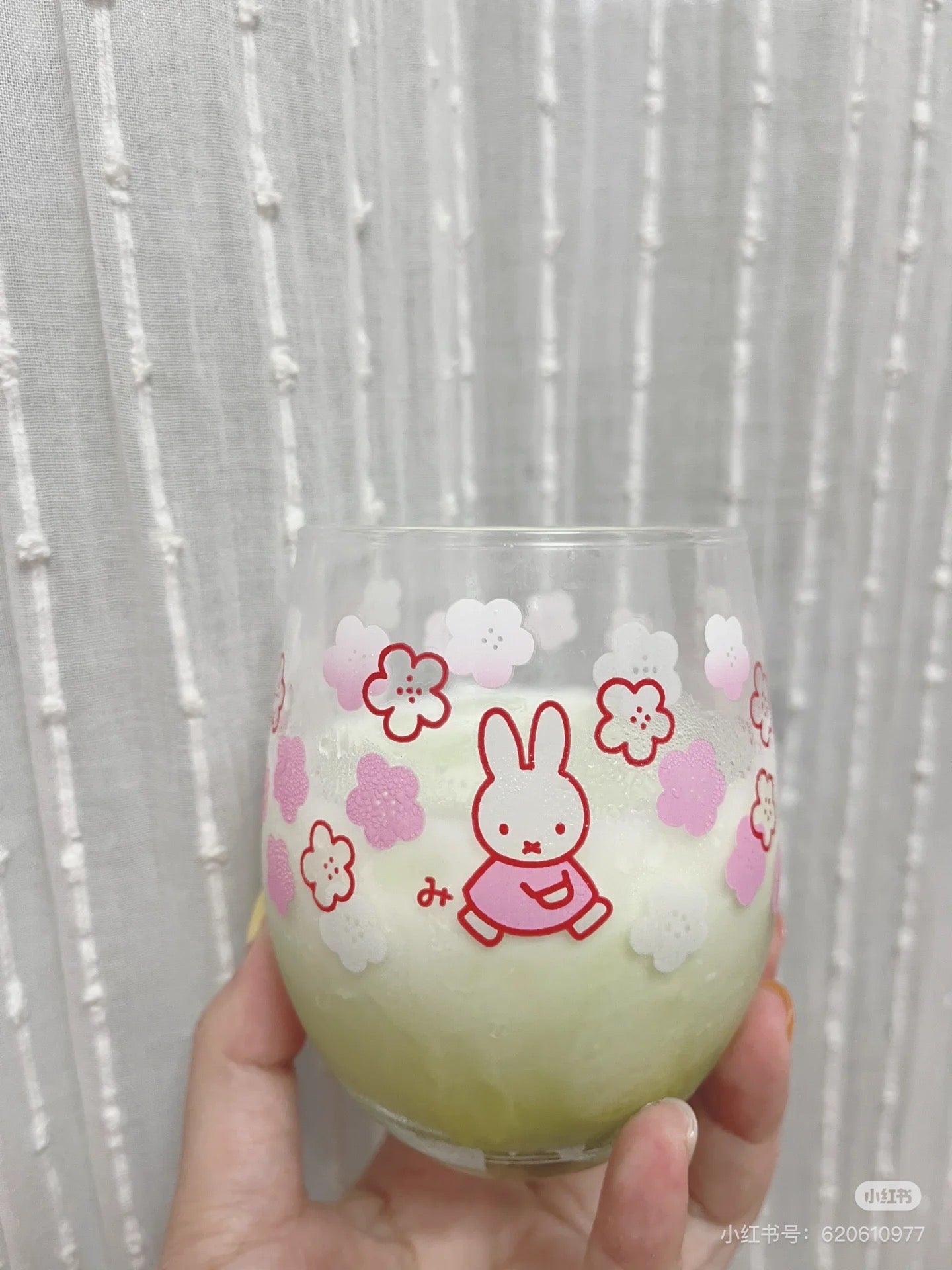 Miffy米菲｜Color Changing Glass Tumbler - Sakura遇冷变色樱花玻璃杯｜80×92mm