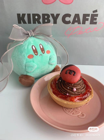Kirby｜美食节系列吃饭饭表情包小玩偶/公仔｜约H12 x W11 x D10 cm