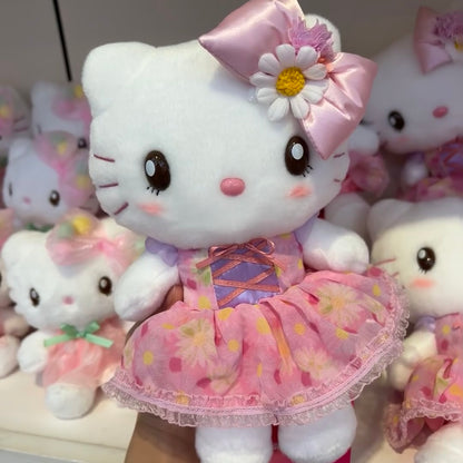 Hello kitty凯蒂猫｜USJ小雏菊纱裙kitty限定玩偶/公仔