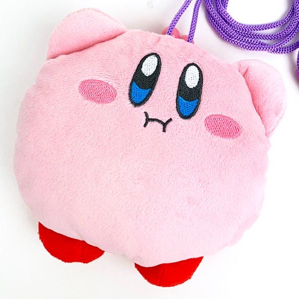 Kirby｜卡比撅嘴汉堡包斜挎包/口金包｜约16cm×14.5cm×7.5cm
