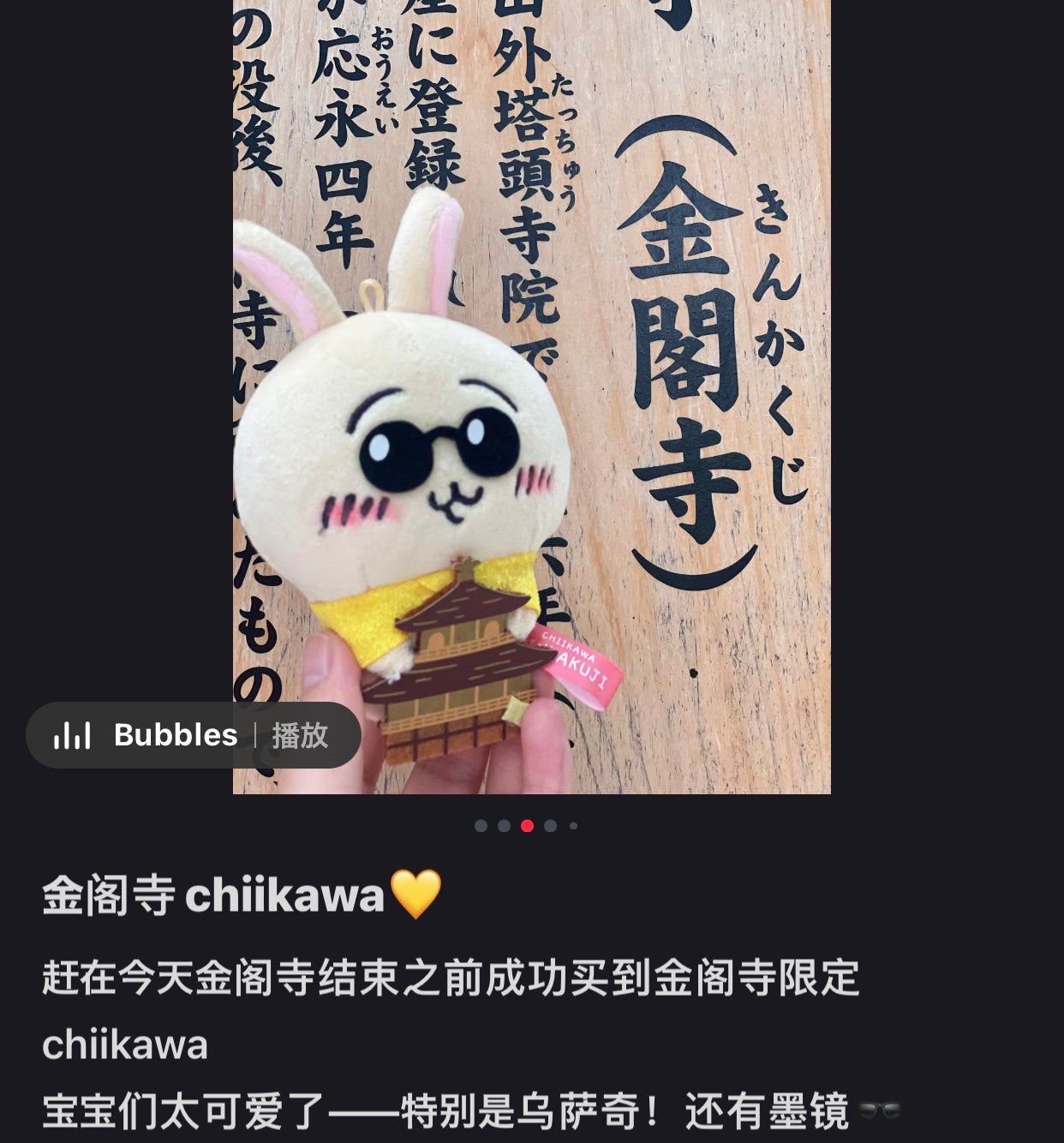 Chiikawa 吉伊卡哇｜金阁寺限定挂件/包挂/墨镜乌萨奇/巨搞笑的神算子兔