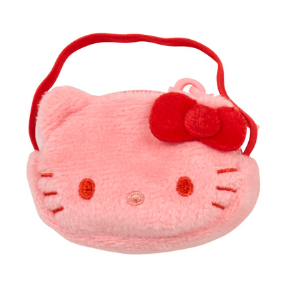 Sanrio三丽鸥｜Color Variation Plush Pochette-Hello Kitty凯蒂猫脸型彩色10色毛绒迷你斜挎包盲盒/全10种｜1枚入