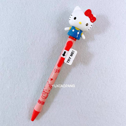 Sanrio三丽鸥｜Action Mascot Ballpoint Pen超可爱角色3D立体笔帽圆珠笔｜芯0.7mm