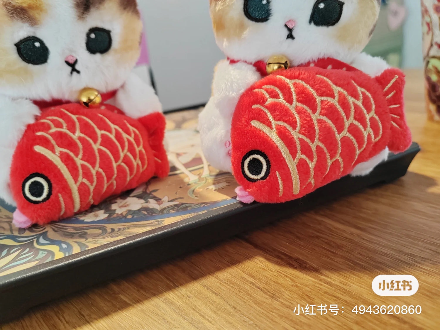 Mofusand｜Monitor Plush Toy - Cat 鲨鱼猫鲷鱼猫毛绒玩偶摆件｜約H120×W75×D110mm